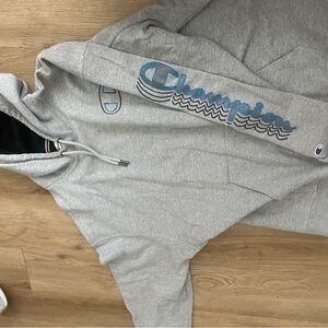 Champion Authentic Athleticwear Label with Blue and Red Accents